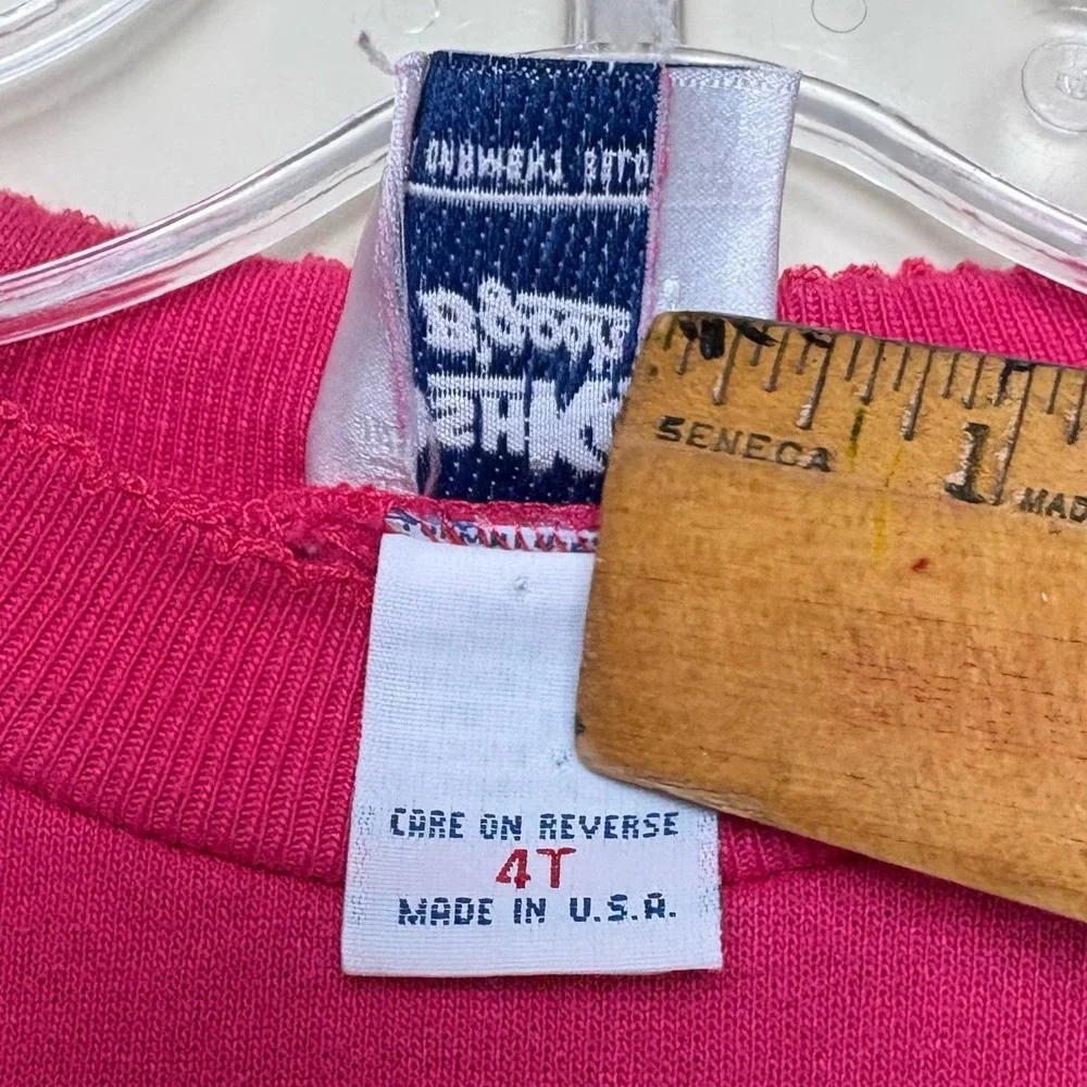 Vintage 1990s Oshkosh B'Gosh‎ USA Girls 4T Embroidered Rose Pullover Sweatshirt